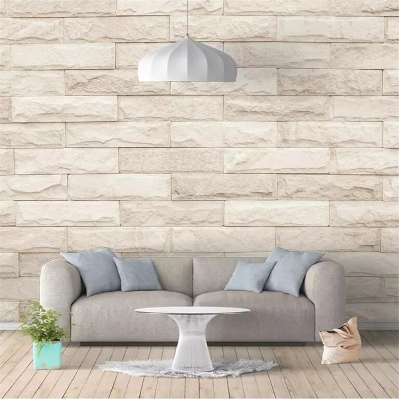 beibehang Custom wallpaper 3D photo mural Nordic brick high-end stereo living room bedroom wall simple wallpaper papel de parede