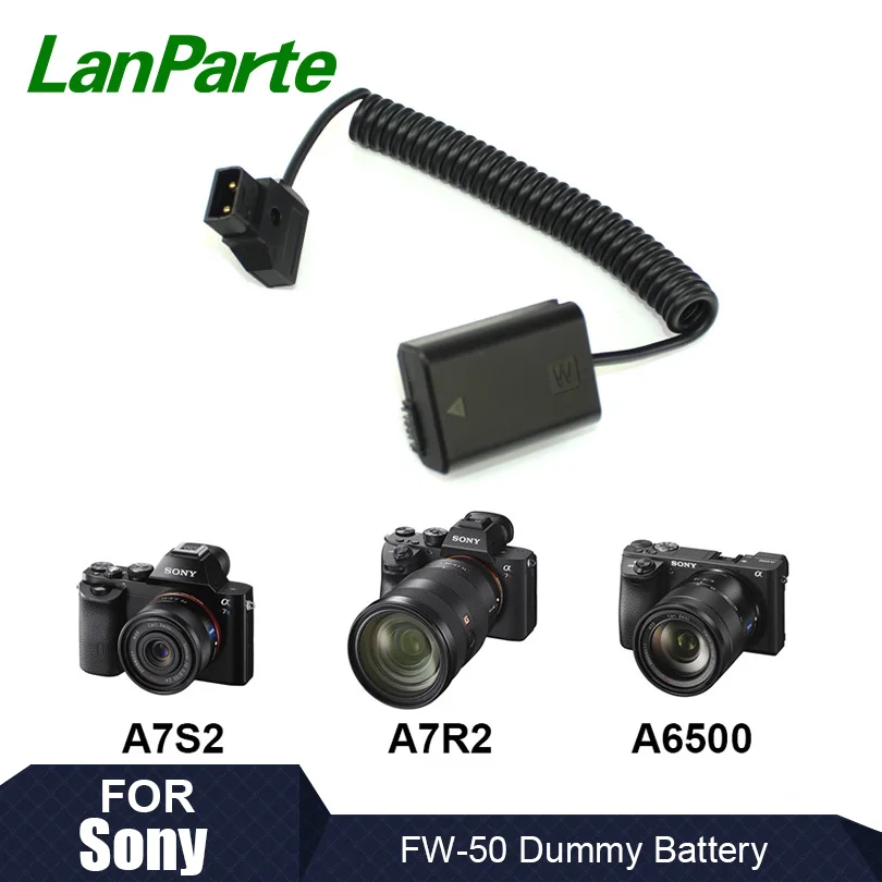 

Lanparte D-tap FW50 Fixed Voltage Dummy Battery Pack for Sony A7SII A7 A6500 Camera