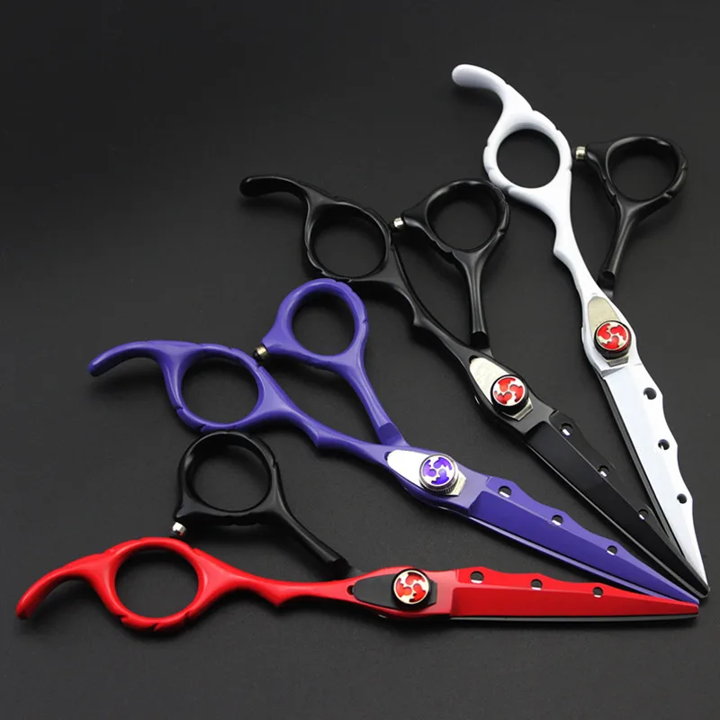 

professional Japan 440c 6 '' gem hair cutting scissors set haircut thinning barber makas haircutting shears Hairdresser scissors