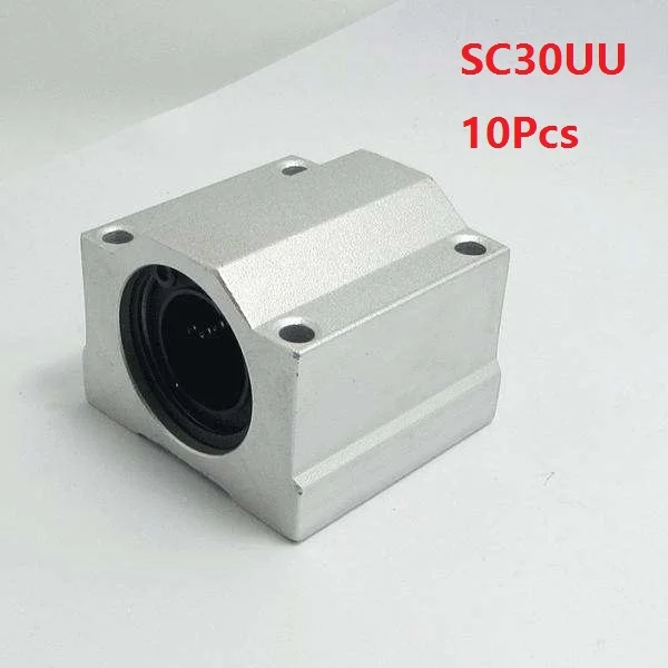 

10pcs/lot SC30UU SCS30UU 30mm linear case unit linear guide shaft linear block bearing blocks for CNC router 3D printer parts