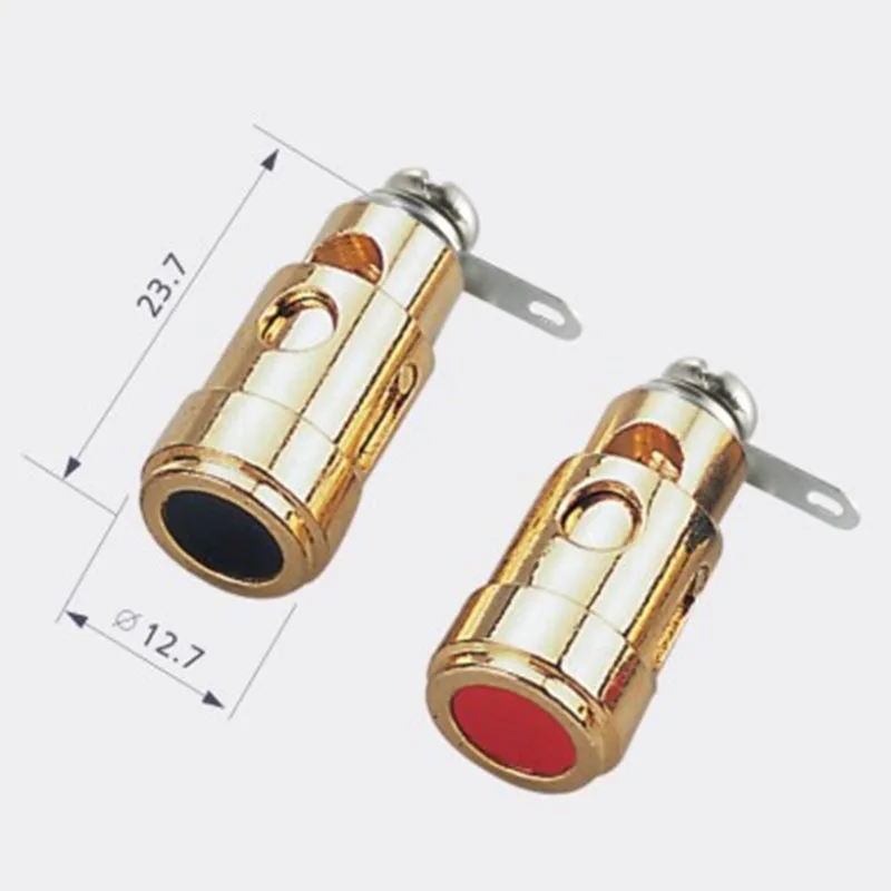 

Wholesale 200pcs/lot Binding Post Speaker Terminal Spring Cable HIFI Audio Amplifier with gold plated NCT0010