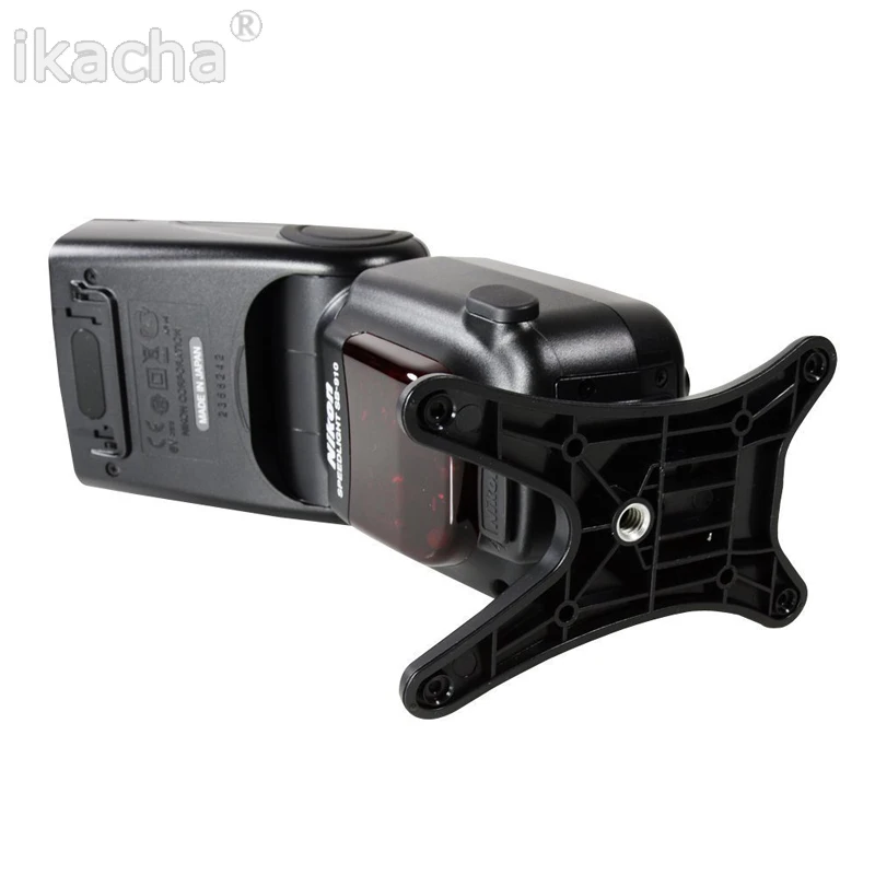 2021 Arrival Universal Hot Shoe Flash Black High Quality Flash Light Stand Base Holder For Nikon Canon Speedlite