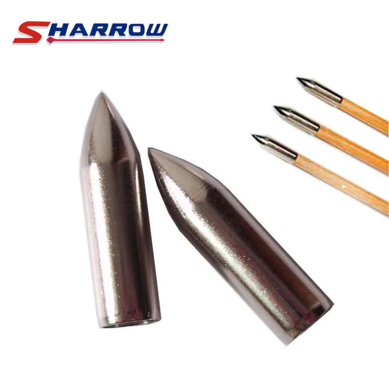 Sharrow 30 Pieces Archery Target Broadhead in Hunting Archery Arrowhead For 8mm Arrow Shaft Hunting Shooting Accessory