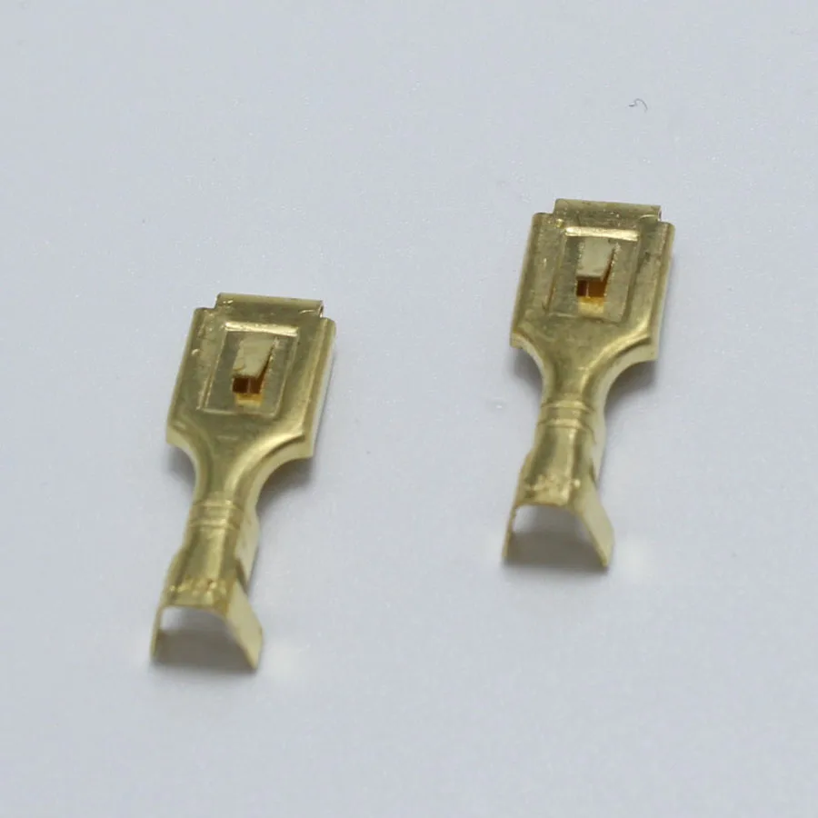 20 قطعة 7.8 مللي متر النحاس الإناث تجعيد محطة موصلات مع قفل سيارة السيارات موصل المجرف محطات #3