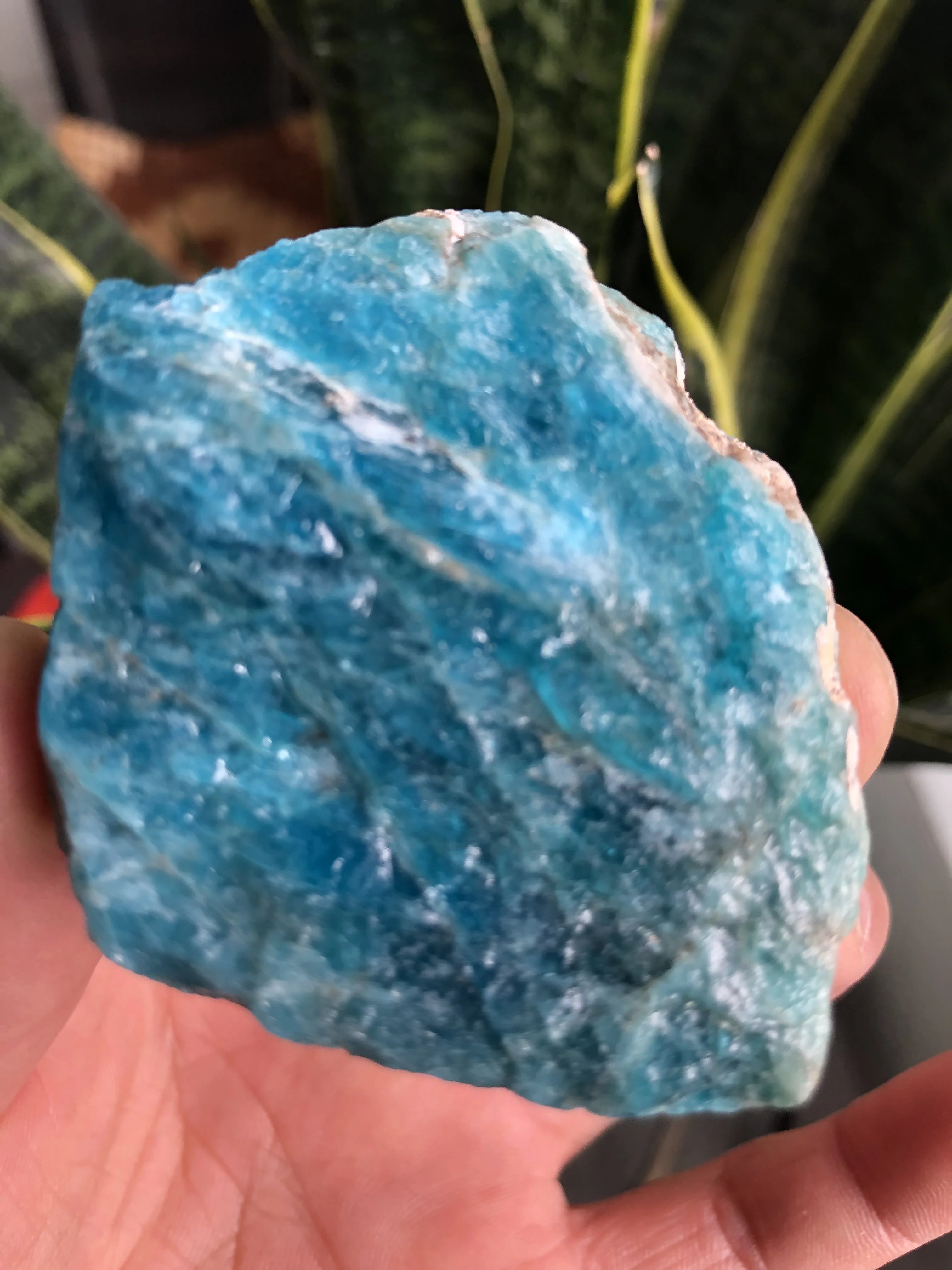 120g Azul apatita Cristal Natural Pedra Bruta fosforito amostras Minerais cura