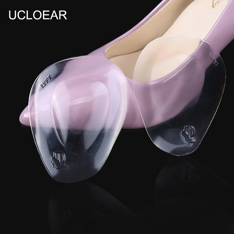 UCLOEAR силиконовые гелевые стельки невидимые подушечки для передней части стопы вставки для ухода за ногами массажер противоскользящие подушечки противоскользящие для женщин на высоком каблуке