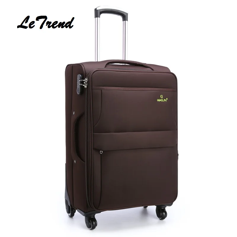 Letrend Men Rolling 28 Inch Luggage Spinner Travel Bag Suitcases Wheel Trolley Business Carry On luggage Women Password Trunk