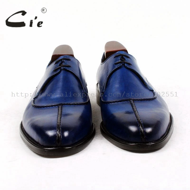 cie Round  Toe Bespoke Men Leather Shoe Custom Handmade Men Shoe 100%Genuine Calf Leather Outsole Breathable Leather Shoe D132