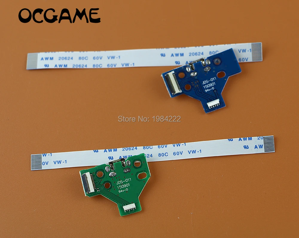 10 Buah = 5Set Kualitas Tinggi 12pin 14pin LED Daya/Pengisian PCB Papan dengan Kabel Pita Fleksibel untuk Pengendali PS4