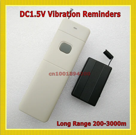 Vibration Reminders DC 1.5V Long Range Remote Control Wireless Vibration Reminders 200-3000m RF Radio Alert 315/433 RX TX