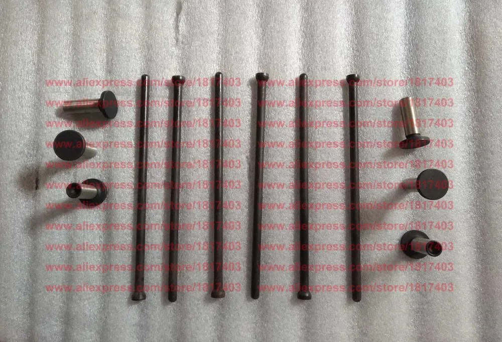 LL480-02003 Valve push rod + L375-02005 Valve tappet, Laidong engine parts, KM385T / KM385BT