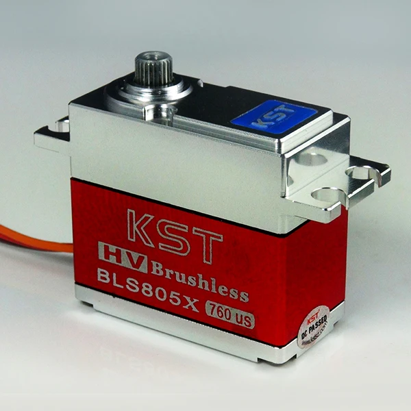 

KST 70g/ 7.5kg/ .039 sec All Metal HV Brushless Digital Servo BLS805X (suit for 550-700 class helicopters)