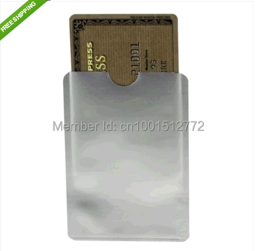 1000pcs Anti Scan RFID Blocking Sleeve Credit Card case to Secure Identity ATM Debit Contactless ID Protector Holder