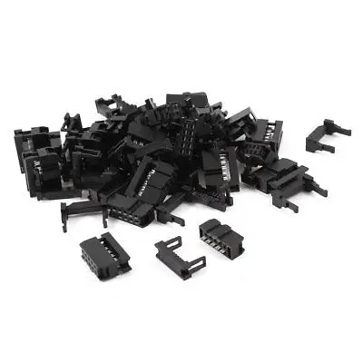 50 Pcs IDC Cable Connector FC-10P 10Pin Female Header 2.54mm Pitch