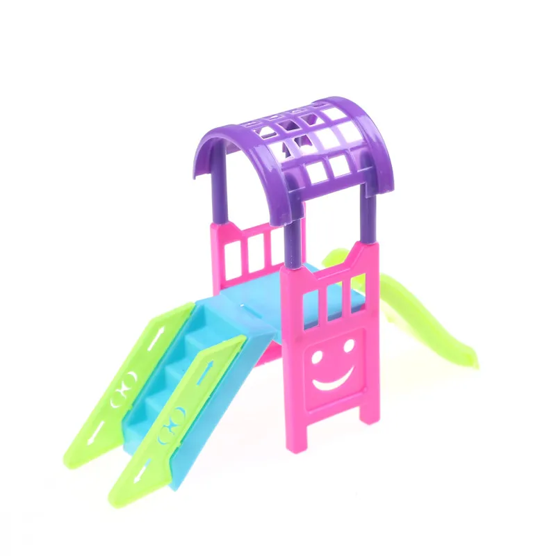 1Set Girl Play House Doll Amusement Park For 10CM Doll Slide Amusement Park Slide Swing Accessories Doll Toy Accessories