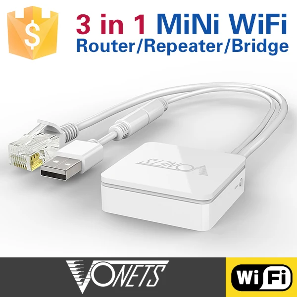 Imagem -02 - Vonets Mini Wifi Rede Wireless Router & Bridge Router Wifi Repeater com Wan Lan ap Var11n300