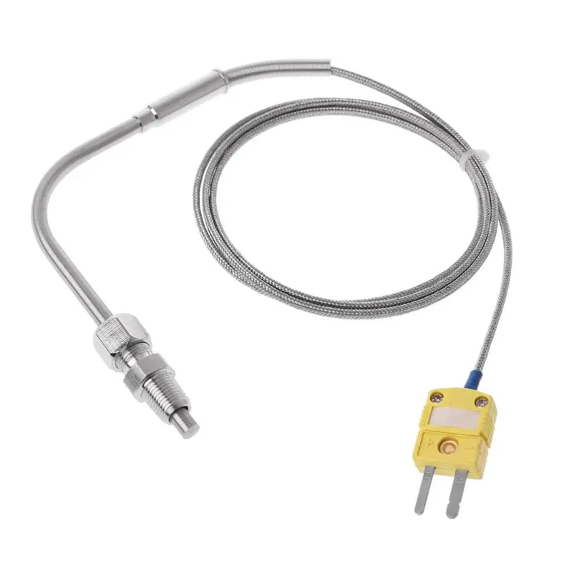 EGT K Type Thermocouple Temperature Controller Tools 0-1250 C Exhaust Gas Temp Sensor Probe Connector with Exposed Tip