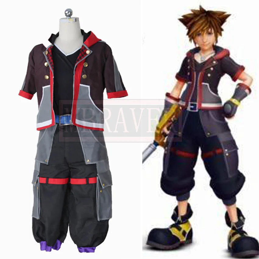 Kingdom Hearts Sora Cosplay Costume Custom Made Any Size