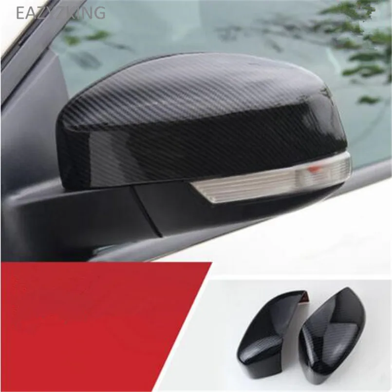 EAZYZKING Car-Styling Air vent door handle review mirror key cover glovebox Decorative trim case For Ford Focus 3 2015-2018