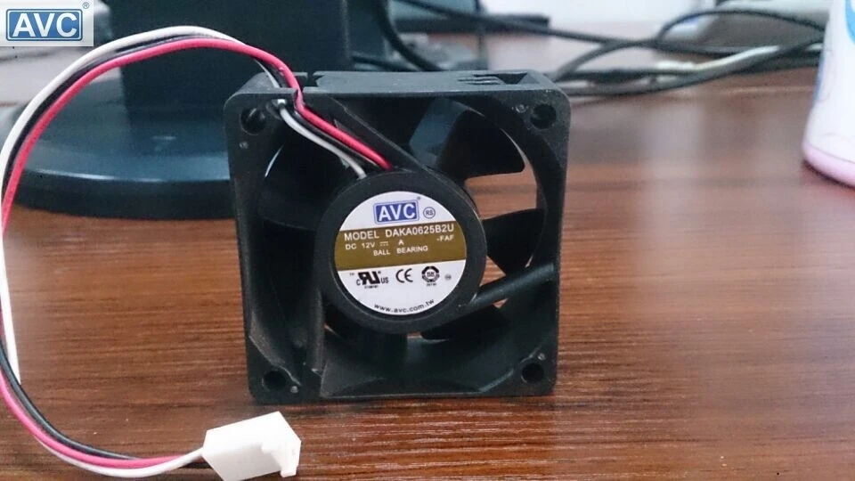 Original For AVC DAKA0625B2U 12V 0.65A three wire tachometer 6CM dual ball bearing cooling fan