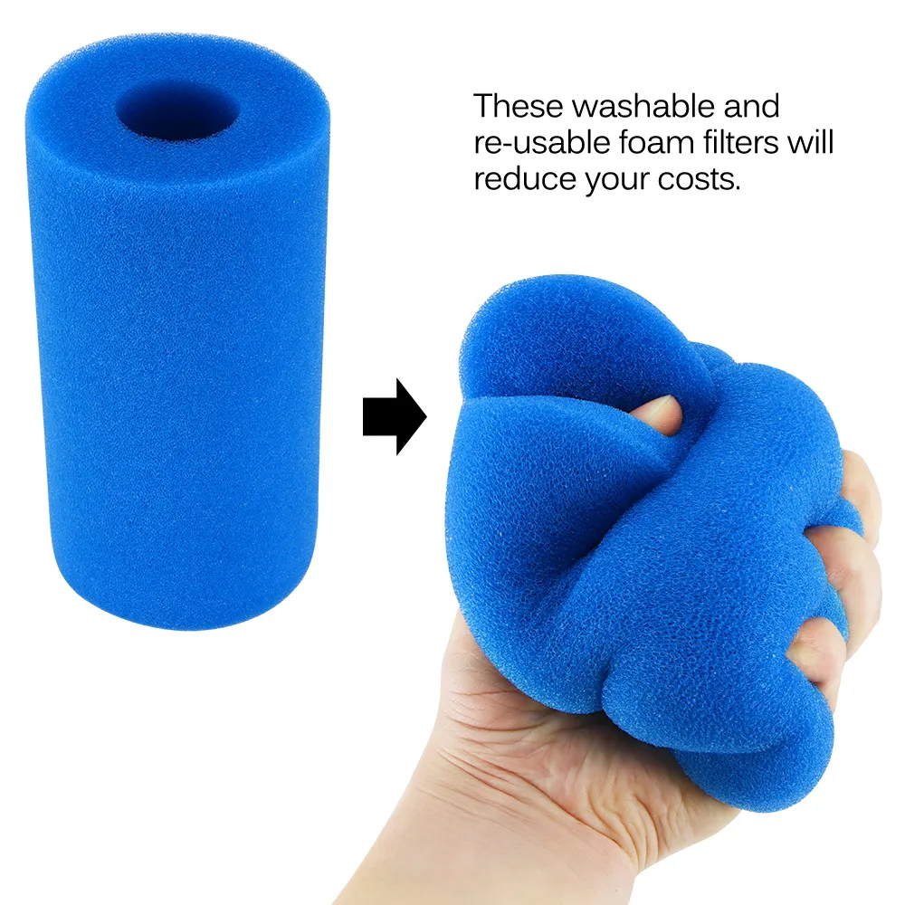 Yüzme havuzu filtre süngeri sünger kullanımlık Biofoam temizleyici su kartuşu Intex tipi yüzme havuzu aksesuarları piscina piscine