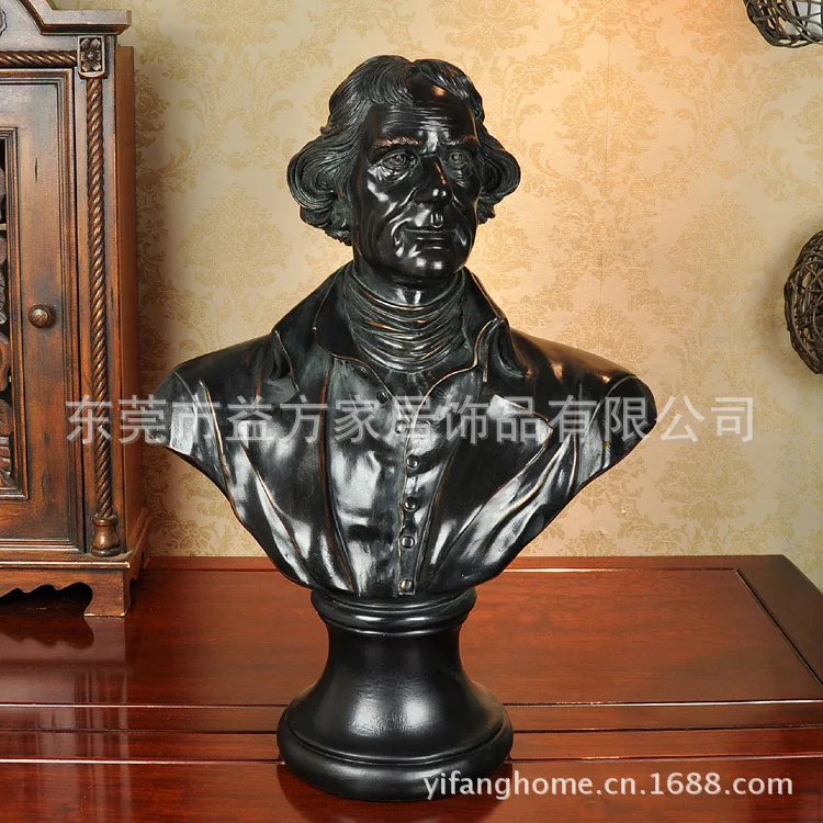 President Roosevelt statue ornaments home decorations living room new house hotel clubs