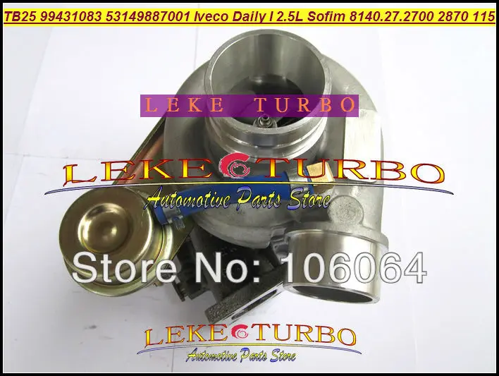 Free Ship TB25 466974-0010 53149887001 99431083 Turbo Turbocharger for IVECO Daily I 2.5L 115HP Engine SOFIM 8140.27.2700 2870