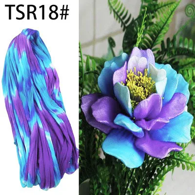 10pcs Gradient Color Tensile Nylon Stocking DIY Flower Making Material Handmade Craft Accessories Wedding Decor Nylon Flower