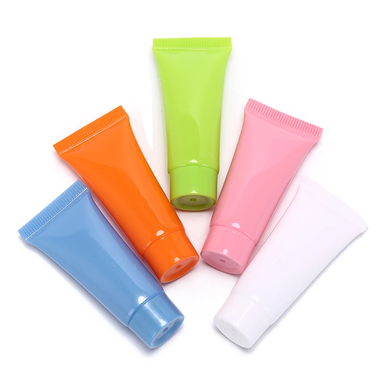 5pcs 5ml /10ml Cosmetic Soft Tube plastic Lotion Containers Empty Makeup squeeze tube Refilable Bottles Emulsion Cream Packaging