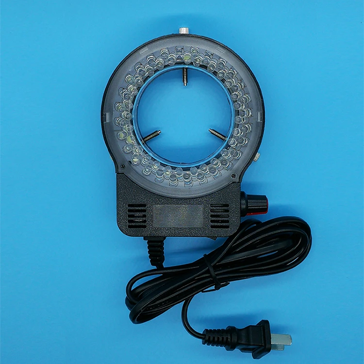 56 Bulbs White Light Adjustable Ring Lamp Industrial camera light Source Mobile Phone Circuit board Repair for Stereo Microscope