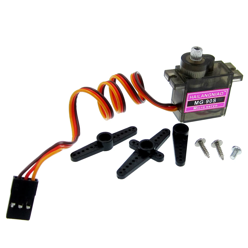 10PCS MG90S  Micro  Gear High Speed 9g Servo for RC Helicopter Plane Car Boat 180/360degree