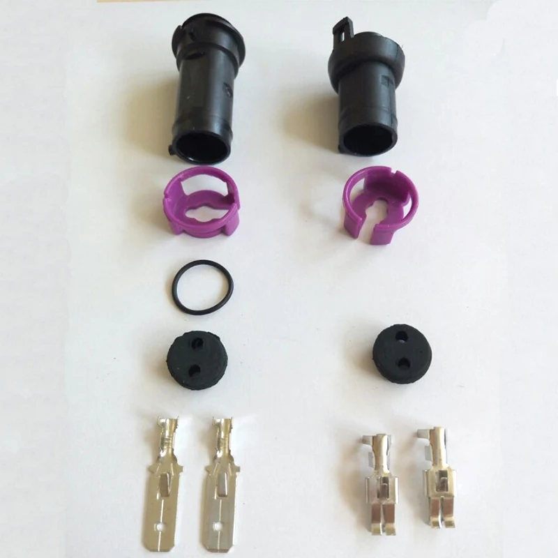 2 Pin DJ70217-6.3-11-21 Fog Lamp Plugs Jacket Female and Male Waterproof Round Car Waterproof Connector