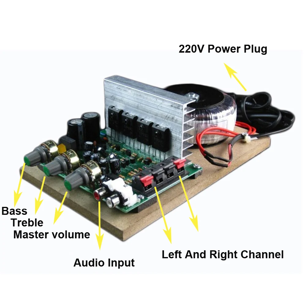 Super High Power Dual Chip Class D Digital Power Audio Amplifier Board