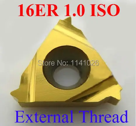 

16ER 1.0 ISO Carbide Threading Inserts External Threading Insert Indexable Lathe Inserts for Threaded Lathe Holder