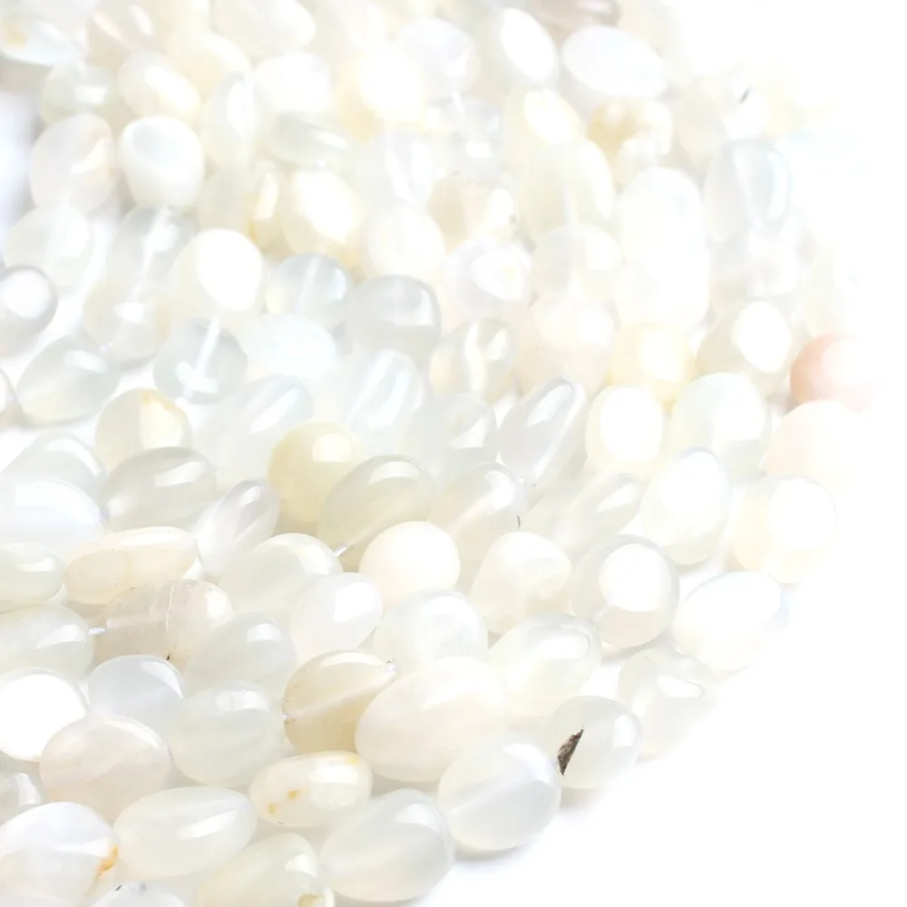 4-8mm Natural Irregular Genuine Aquamarina Larimar Apatite Moonstone Stone Beads for Jewelry Making DIY Bracelet 15\'\'Strand