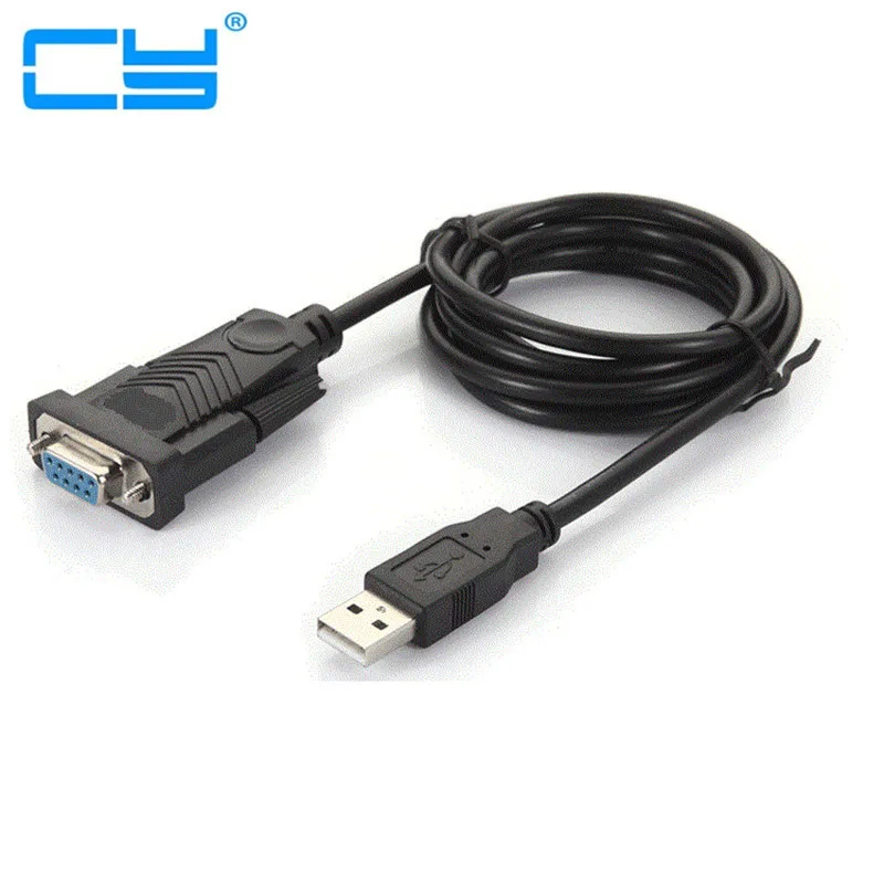 USB Rs232 Femea cable3FT buracos da porta USB 2,0 для последовательного DB9 femea 9 furos с кабелем для компьютера 1 m Novo с o driver de