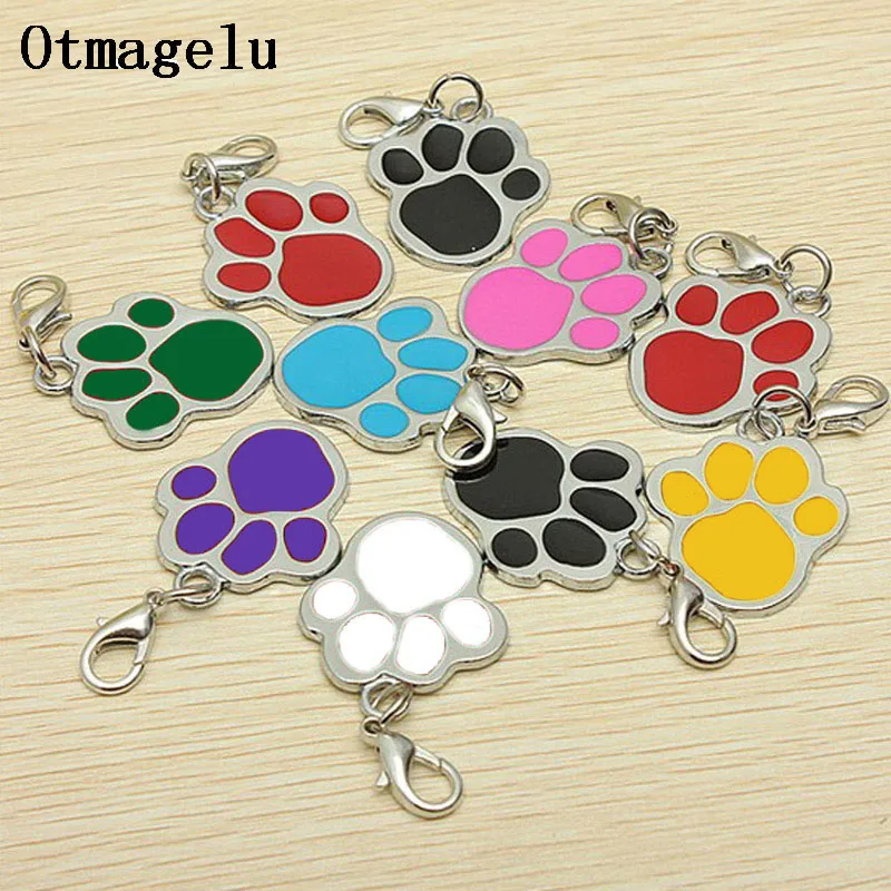 ID-Tag für Haustier, Welpen, modische Fußabdrücke, Form, Hund, Identitätskarte, Anhänger, Haustierzubehör, Katze, Ausweis, Gedenkkarten, Dekoration
