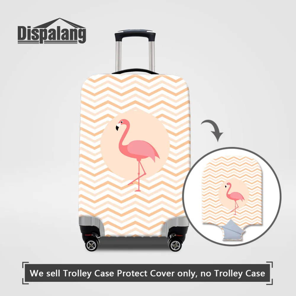 Dispalang Flamingos Print Suitcase Protective Cover Elastic Luggage Dust Covers For 18-30 Inch Trolley Case Travel Accessories