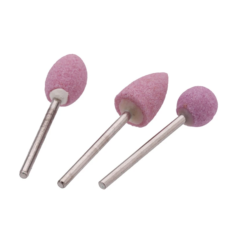 12PCS Ceramic Nail Electric Manicure Drill Bits Set 2.35 Pink Electric Rotary Bur Milling Manicure Tool Accessory TGH-01-1#