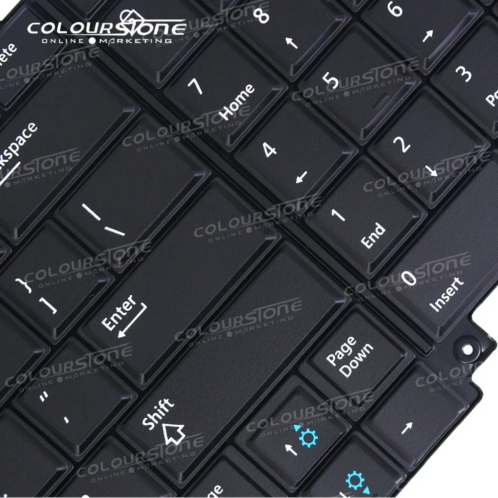 لوحة مفاتيح الكمبيوتر المحمول الأمريكية E6520 لأجهزة Dell E6520 E6530 E6540 E5520 E5520M E5530 أسود أمريكي