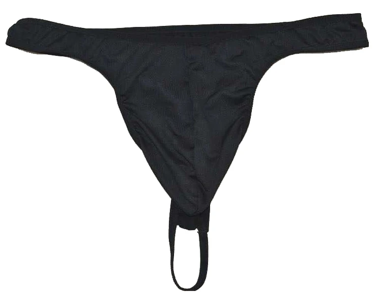 Low-Rise Sexy male thong and g-string men's Underwear withpenis ring design image 4