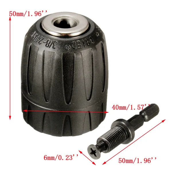 1/4 Inch Hex Shank 0.8-10mm Drill Keyless Chuck Makita Power Tools Accessories 1 Tool Power Tools