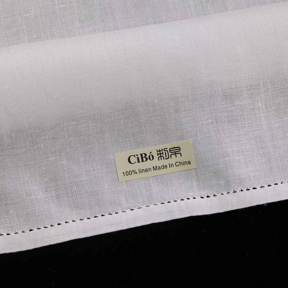 S010: 1 piece White linen hanky wedding hankie Handmade Drawnwork handkerchief