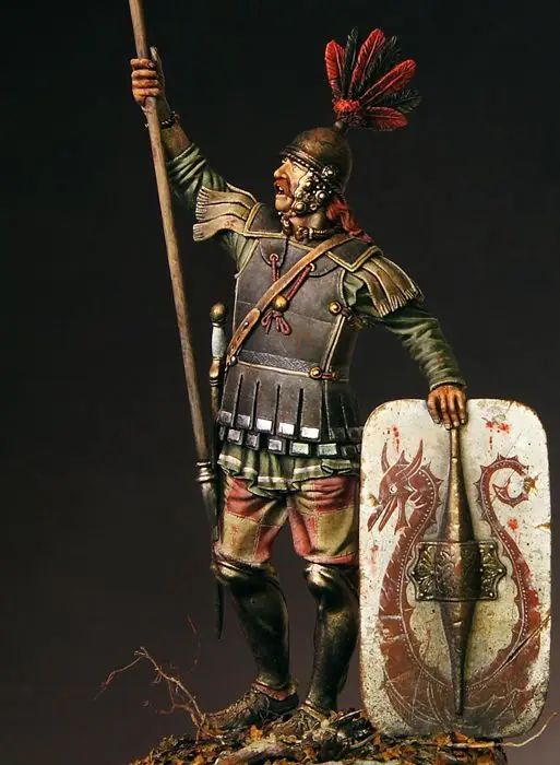 Unassambled  1/18 90MM  ancient stand warrior, Greece 90MM   Resin figure miniature model kits Unpainted