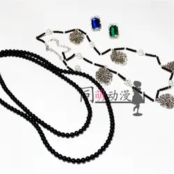 Black Butler Undertaker Cosplay Chain+Necklace+Ring Set Cosplay Accessorie Prop
