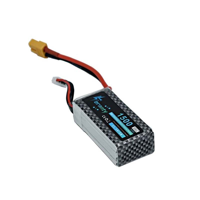 Akumulator LiPo High Power 3S 11.1v 1500mAh 35C T/XT60/JST/EC3 Wtyczka 11.1v Akumulator do samolotu RC Część helikoptera