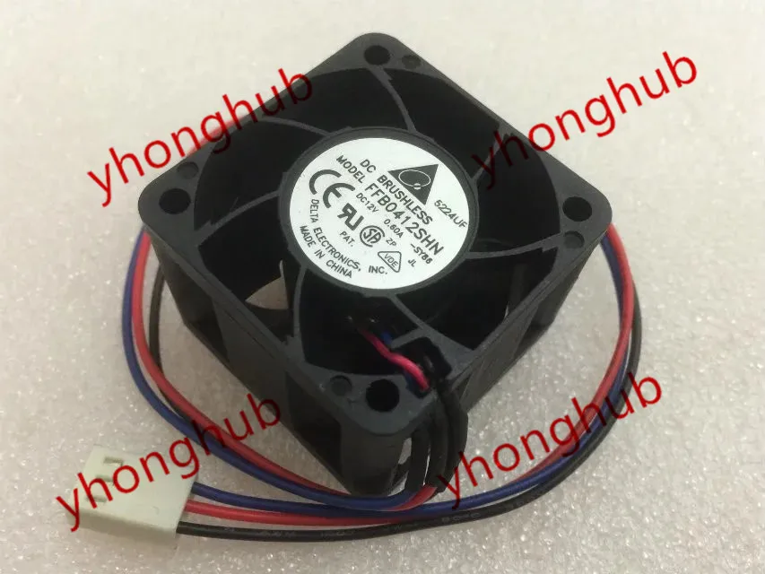 

Delta Electronics FFB0412SHN SY86 DC 12V 0.60A 40x40x28mm Server Cooling Fan