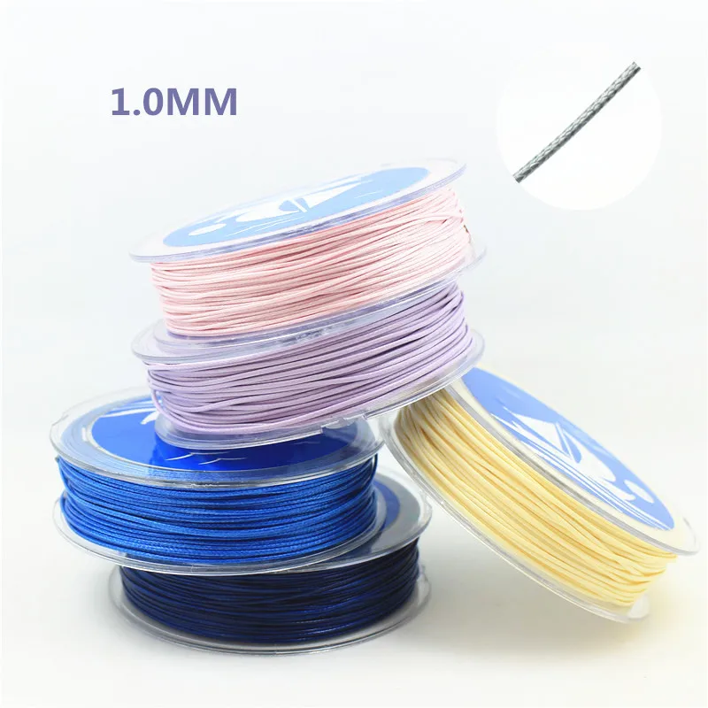

160 meters/piece 0.5MM diameter Waxed Thread Polyester Cord String Strap Wholesale Necklace Rope Bead waxed polyester cord