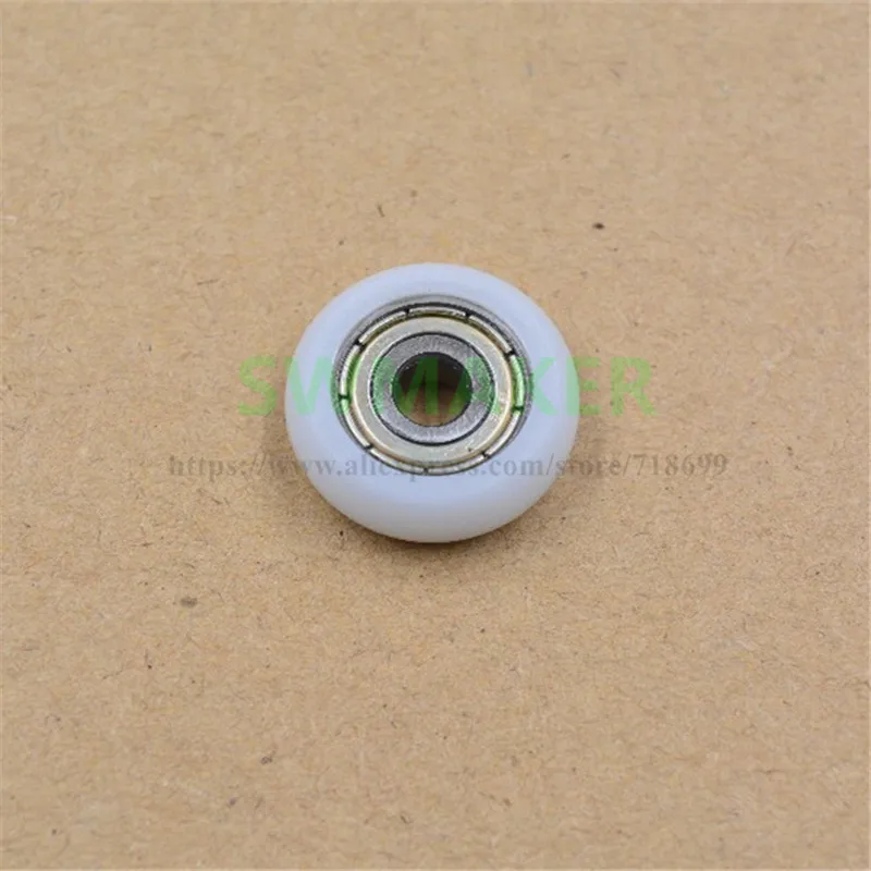 21.5x5x7mm Delrin R style V wheel kit nylon plastic wheel with 625ZZ bearing for 2020 aluminum Reprap Kossel 3D printer