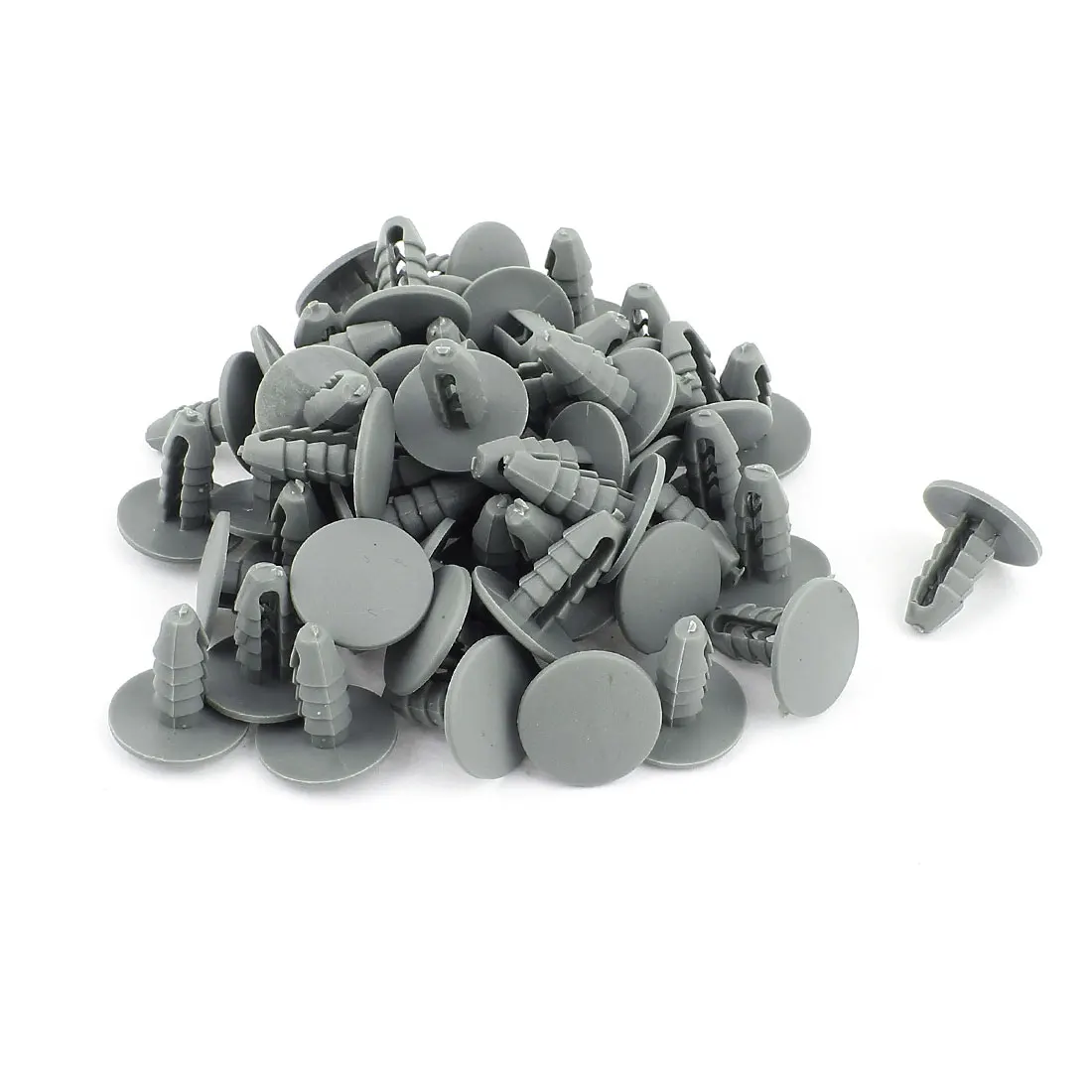 X Autohaux Plastic Automobile Car Parts Expanding Screw Rivets Gray 50 Pcs